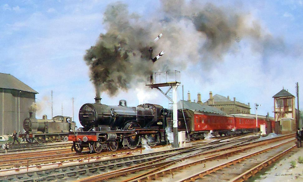 Painting of Chesterfield South railway station