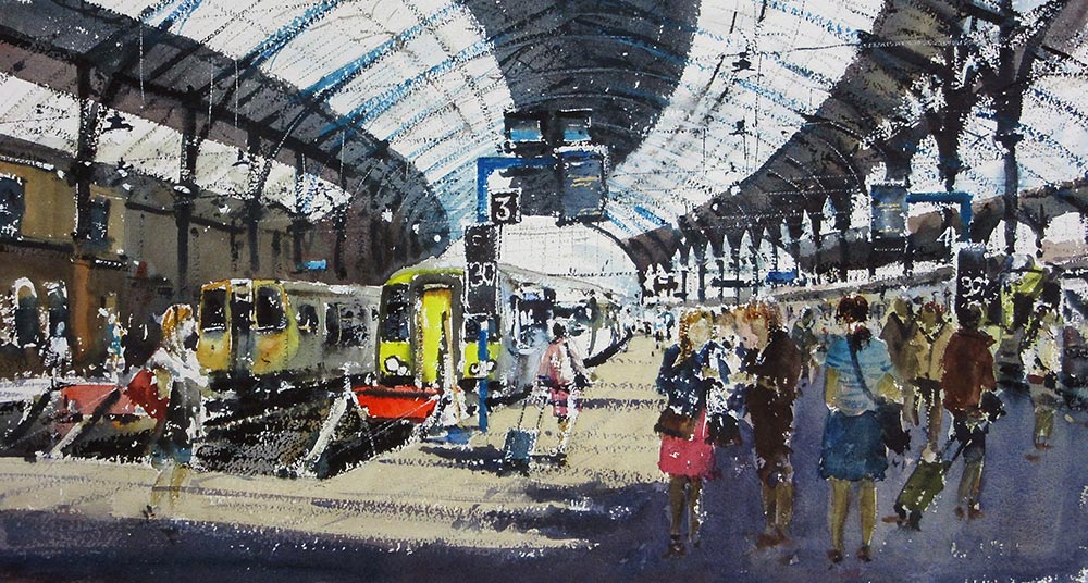 Painting of Brighton Railway Station