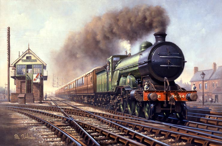 Painting of an LNER Atlantic locomotive