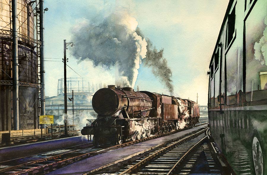 Railway art by Mark Langley