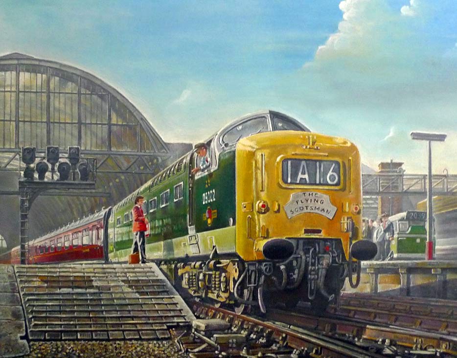 Deltic at Kings Cross railway station