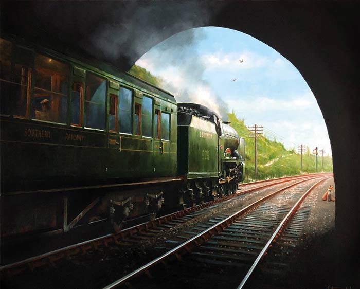 Railway print by Steve Wyse HonGRA