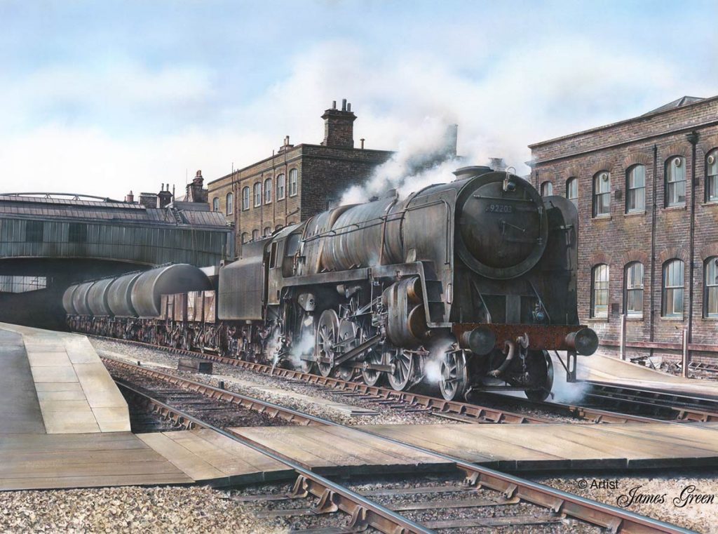 Prince Train Black Prince by James Green - Railway Art Prints