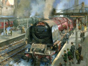 Train spotters at Carlisle station in 1961