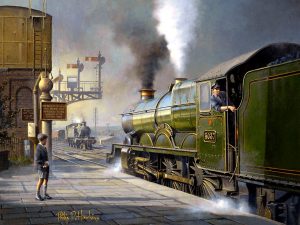 GWR Castle class at Oxford station 1960