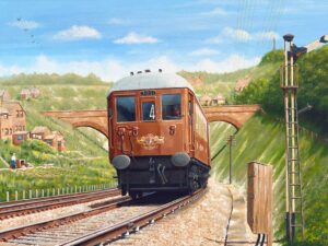 Fine art print of the Brighton Belle Pullman train