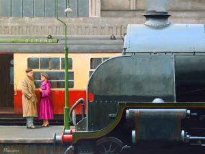Ostend to Dover boat train at London Victoria station 1955.