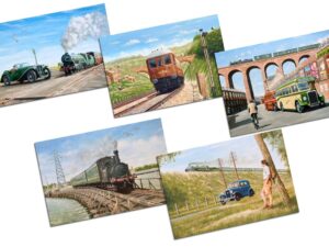 Southern Railway trains theme greeting cards