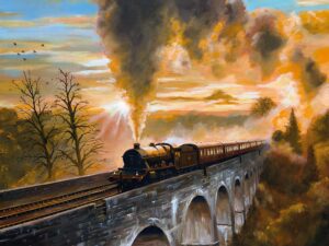 Great Western Railway steam train in Cornwall
