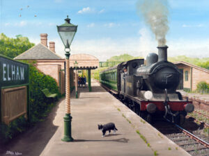 Elham Station on the Elham Valley Line